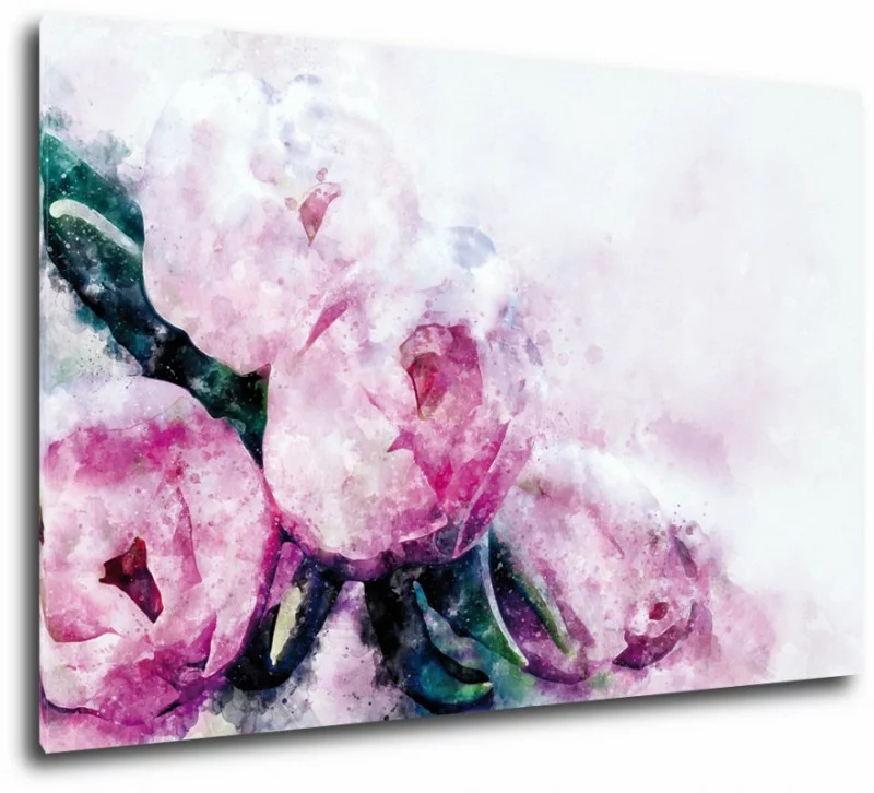 Obraz na płótnie - różowe kwiaty