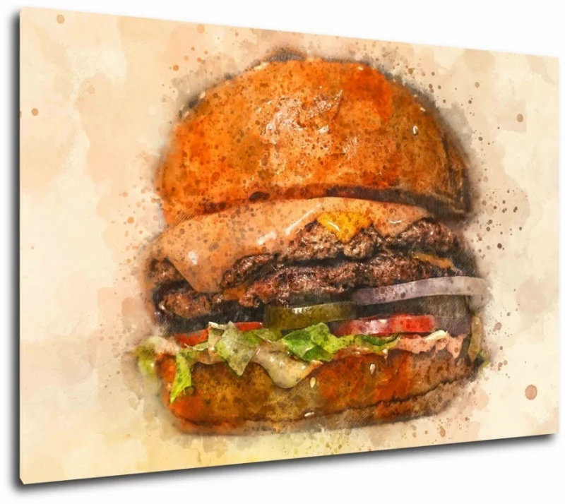 Obraz do restauracji - Hamburger - obrazek 1