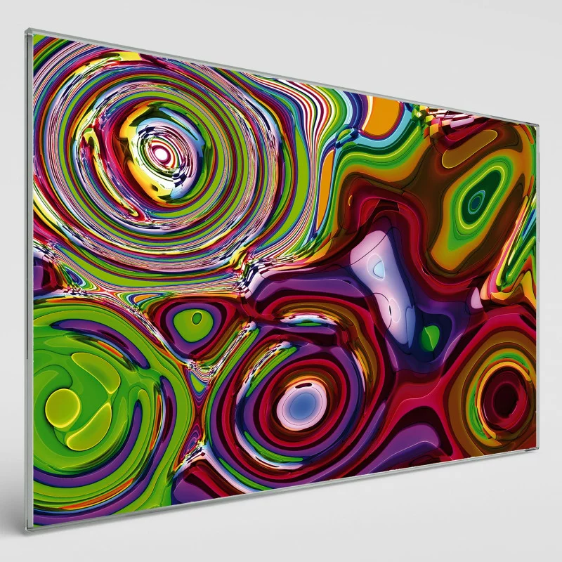 Obraz szklany - kolorowa abstrakcja - obrazek 1