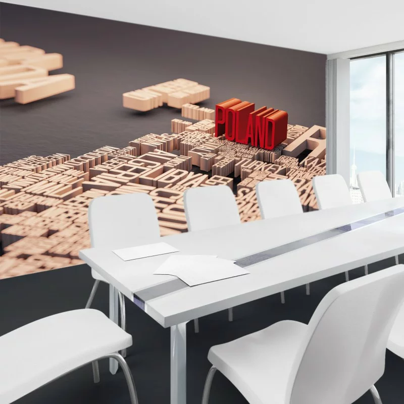 Fototapeta 3D - mapa Poland - obrazek 1