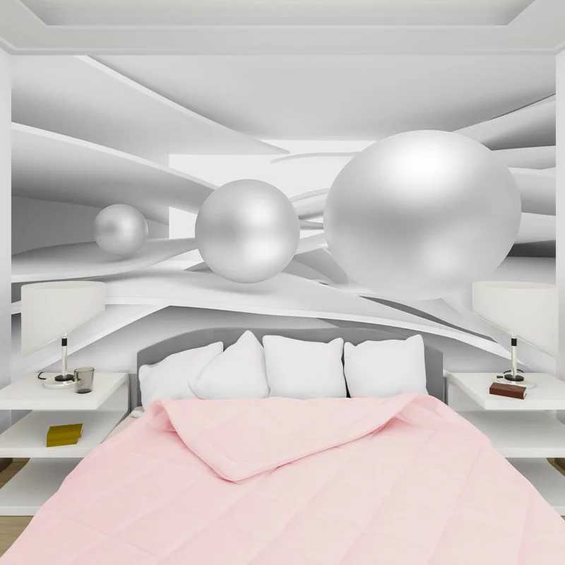 Fototapeta 3D perłowe kule - obrazek 1