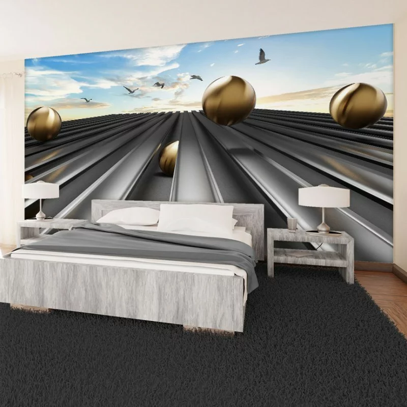 Fototapeta 3D mewy na horyzoncie - obrazek 1