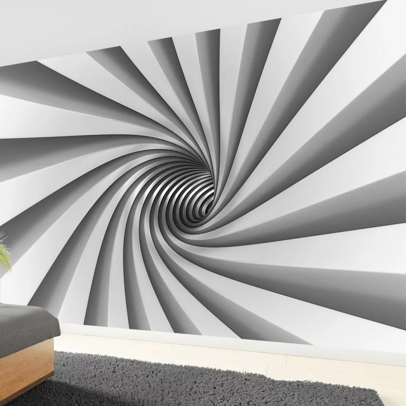 Fototapeta 3D na wymiar - zakręcony tunel