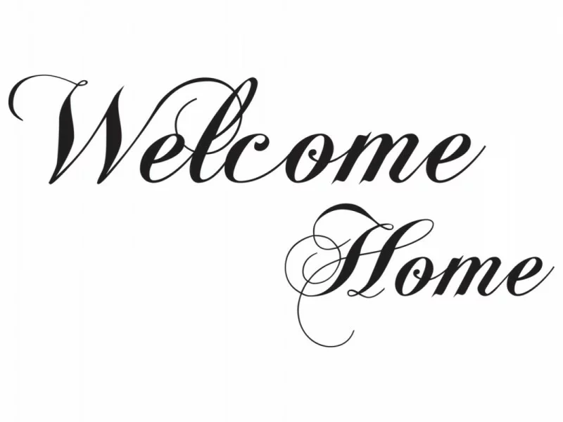 Naklejka do salonu - welcome home - obrazek 1