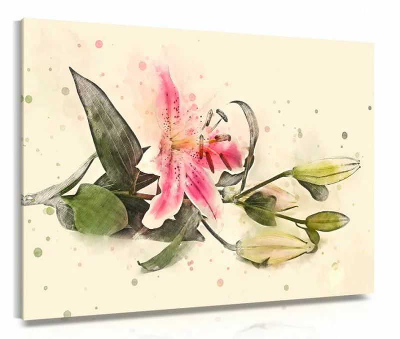 Obraz na płótnie - lilia - obrazek 1