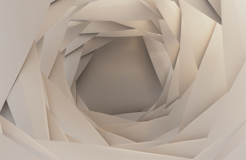 Fototapeta 3D Abstraktný tunel sivý