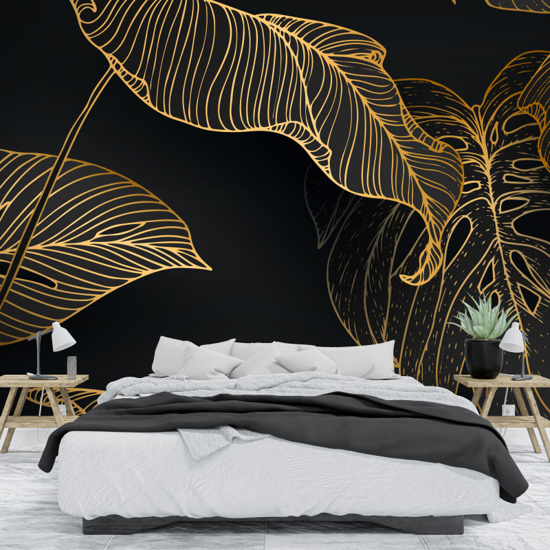 Fototapeta - pod złotym liściem