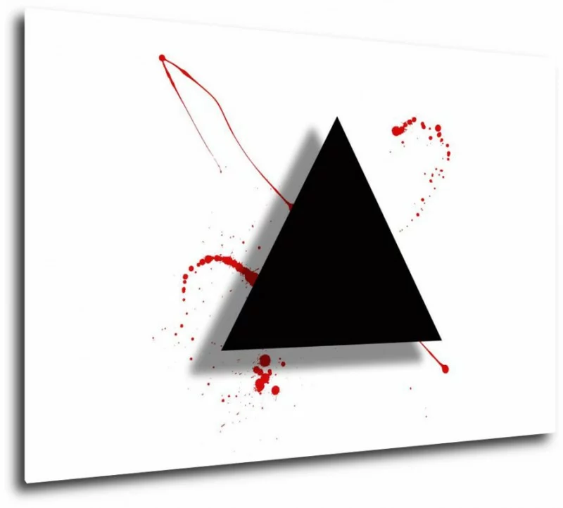 Obraz czarny trójkąt - obrazek 1