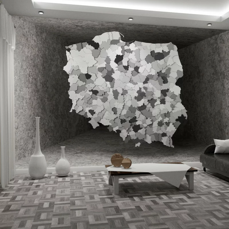 Fototapeta 3D mapa Polski - obrazek 1