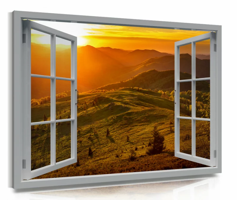 Obraz okno: Bukowe Berdo - wschód słońca - obrazek 1