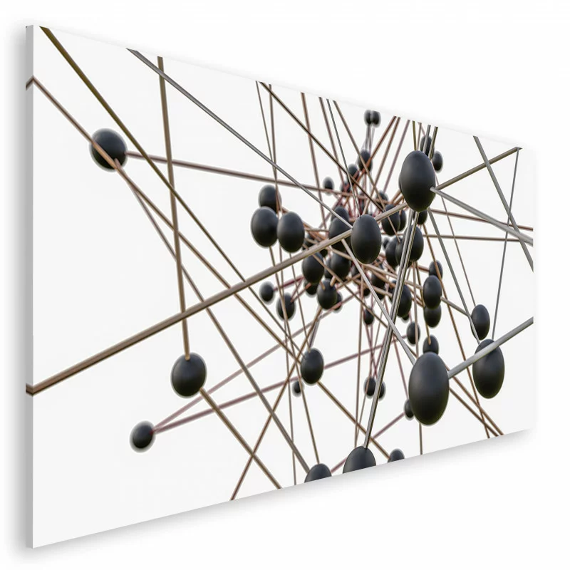 Duży obraz 200x100cm - nanocząsteczki - obrazek 1