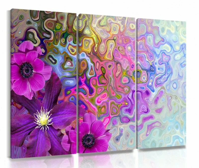 Obraz kwiaty i abstrakcja - obrazek 1