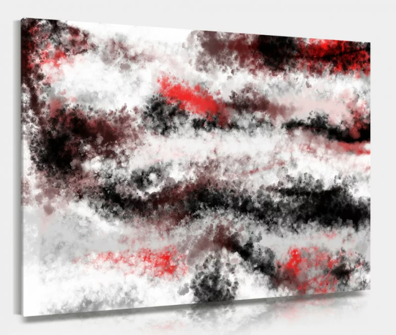 Obraz abstrakcja - kolorowy dym - obrazek 1