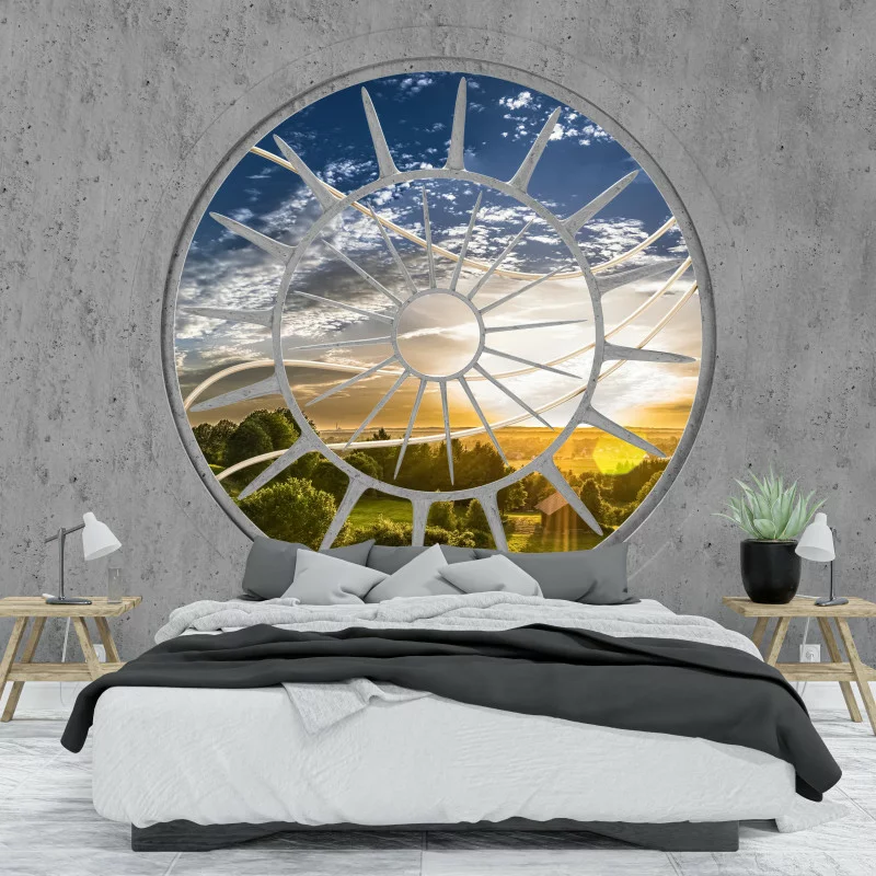 Fototapeta 3D na wymiar - widok na słoneczną dolinę - obrazek 1