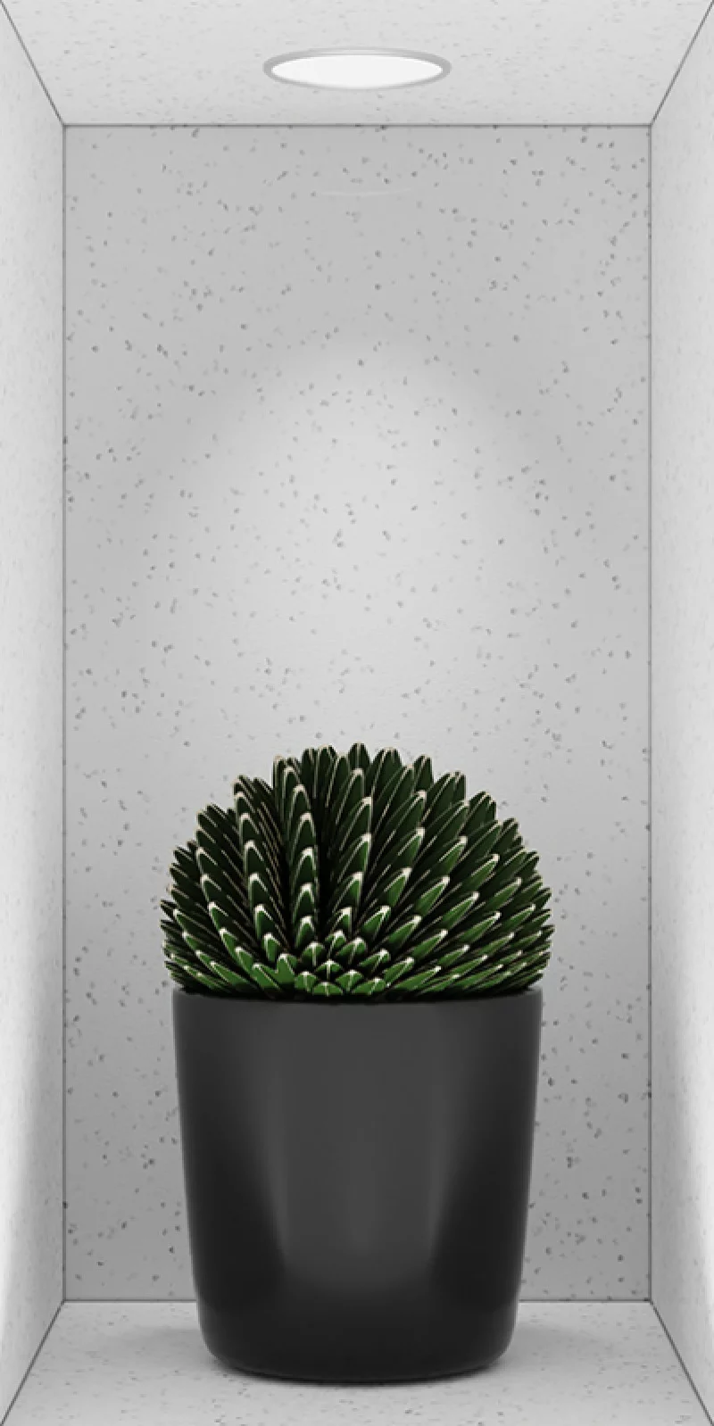 Naklejka na ścianę 3D do kuchni - kwiat we wnęce XII