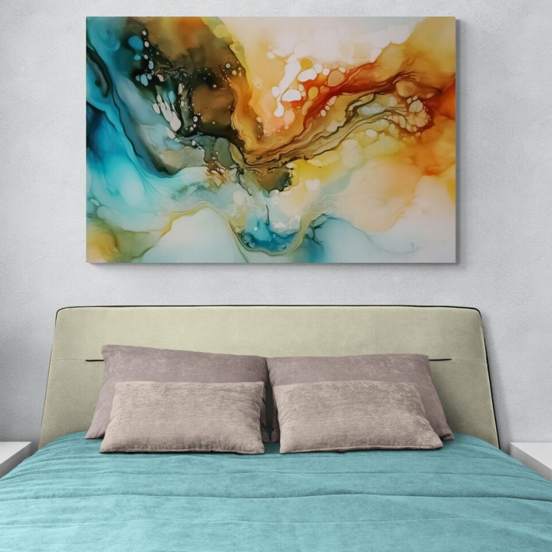 Obraz kolorowa abstrakcja - &oacute;smy wariant