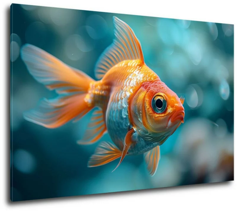 Obraz na płótnie - złota rybka - obrazek 1