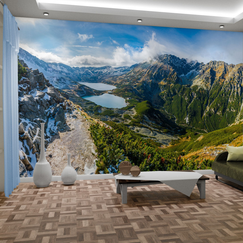 Fototapeta panorama Tatr znad Morskiego Oka