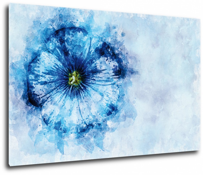 Obraz na plátne Modrý kvet II
