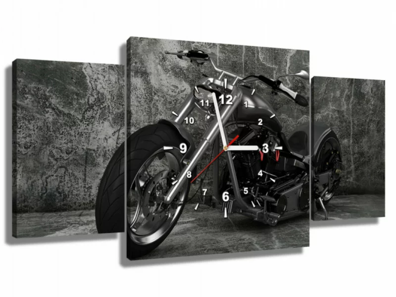 Obraz z zegarem - chopper - obrazek 1