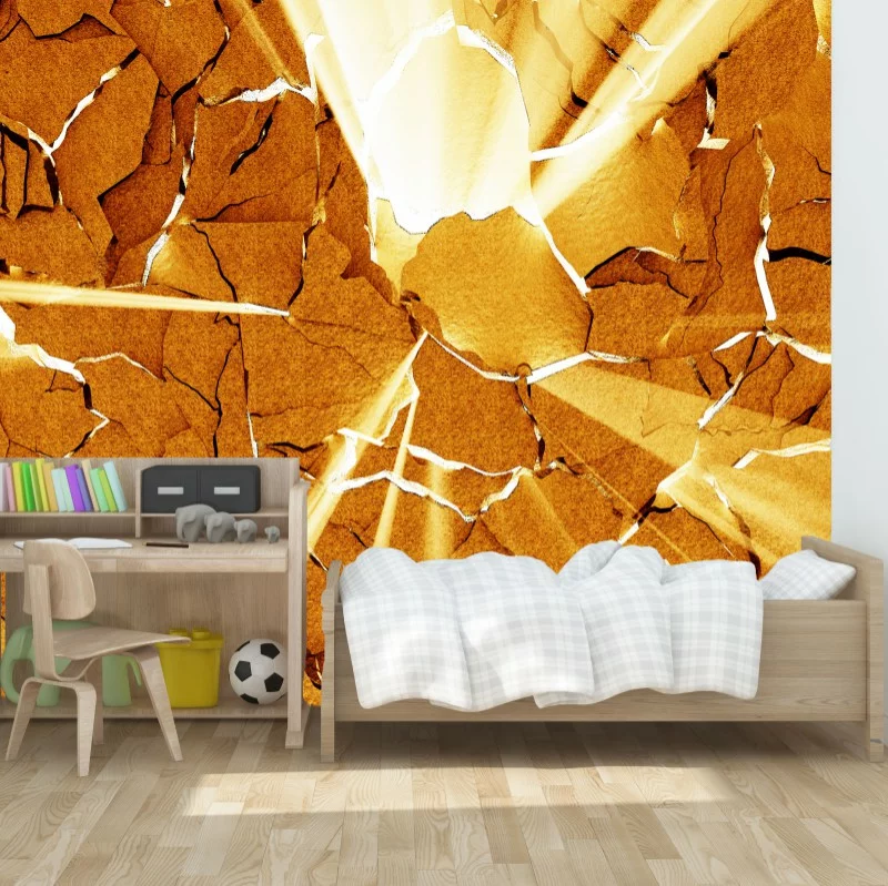 Fototapeta 3D - popękana ściana - obrazek 1