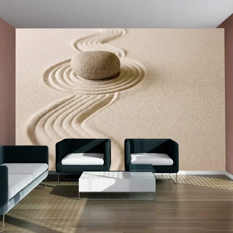 Fototapeta wodoodporna - Zen sand garden - obrazek 1