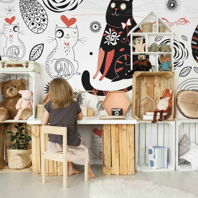 Fototapeta wodoodporna - Zakochane koty - obrazek 1