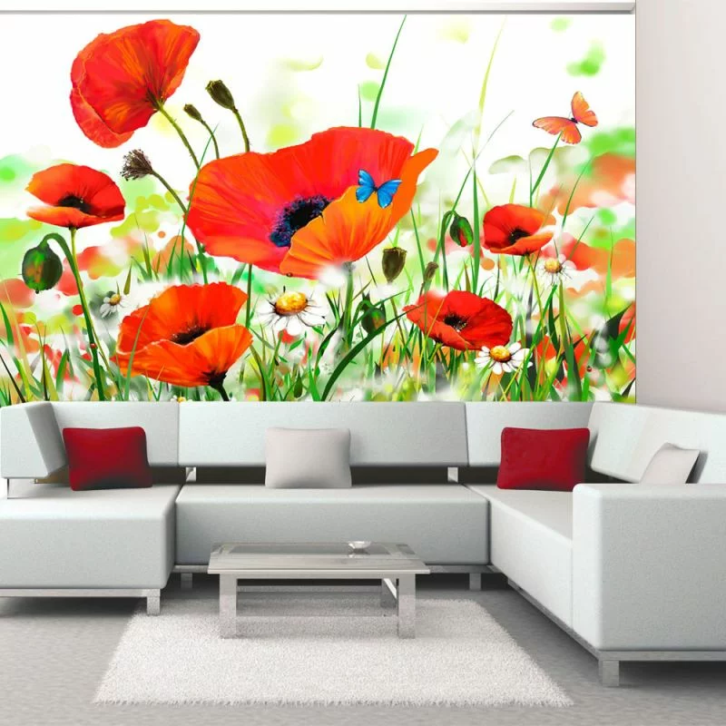 Fototapeta - Country poppies - obrazek 1