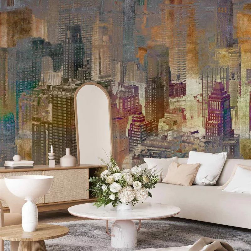 Fototapeta - Miasto we mgle - obrazek 1