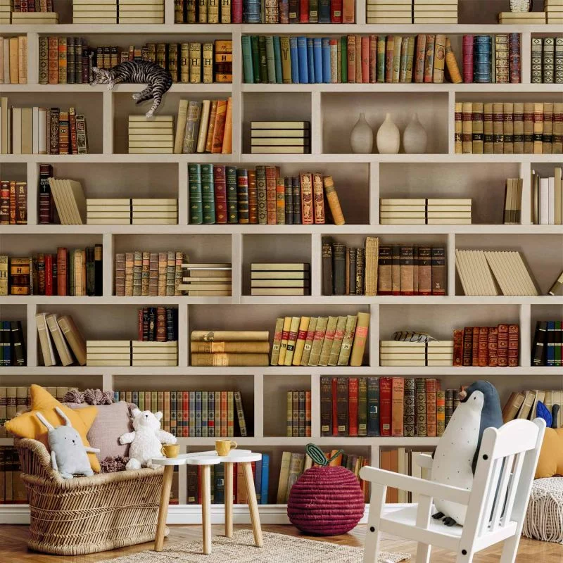 Fototapeta - Domowa biblioteczka - obrazek 1