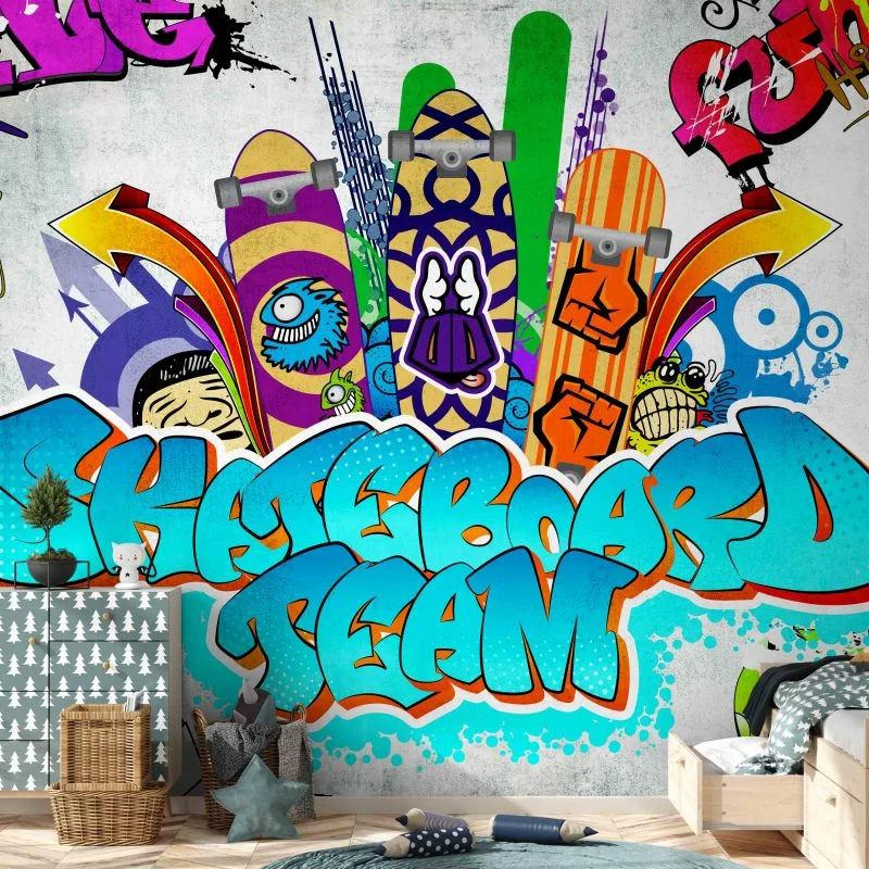 Fototapeta - Skateboard team - obrazek 1