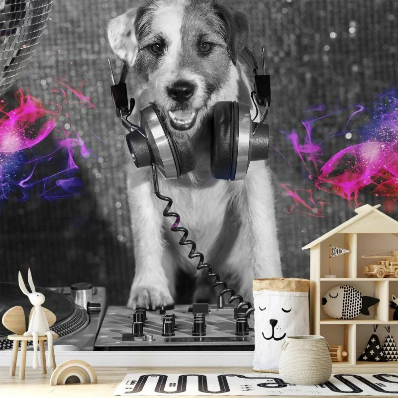 Fototapeta - Pies DJ - obrazek 1