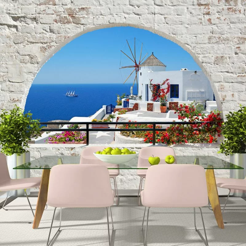 Fototapeta samoprzylepna - Lato na Santorini - obrazek 1