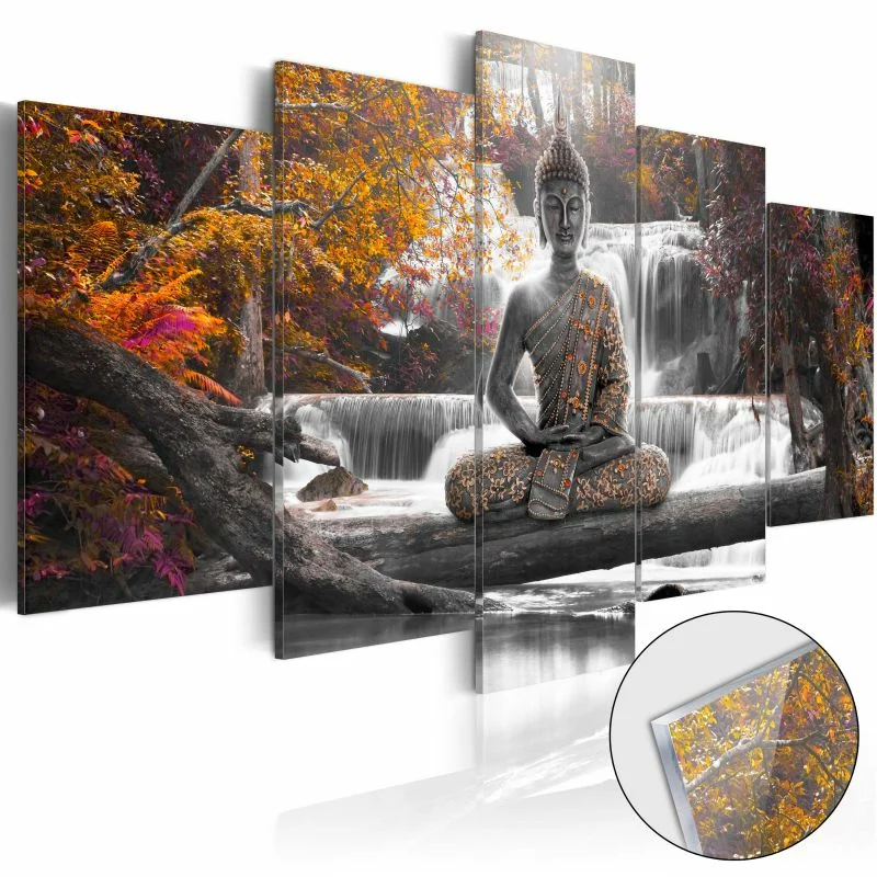Obraz na szkle akrylowym - Jesienny Budda  - obrazek 1