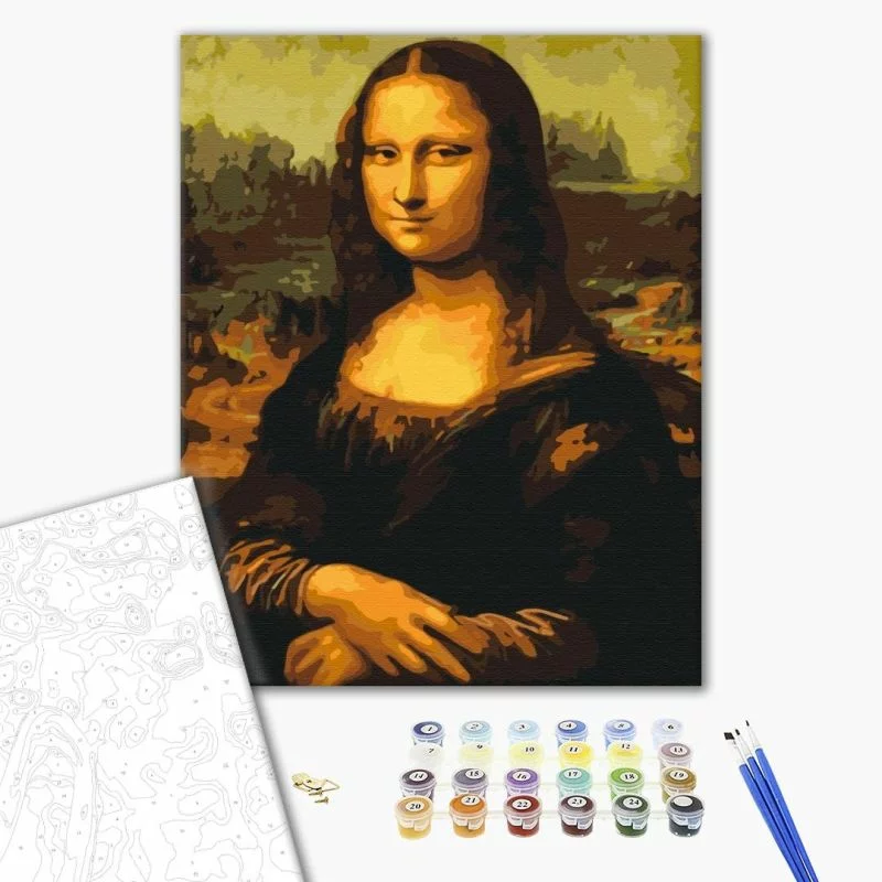 Obraz do samodzielnego malowania - Leonardo da Vinci – Mona Lisa - obrazek 1