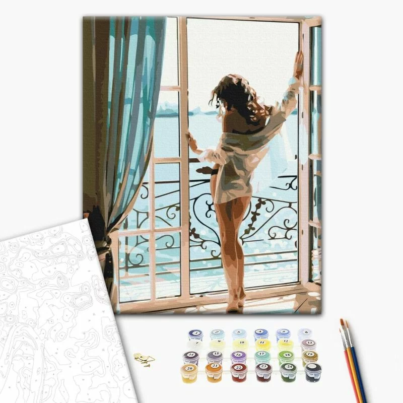 Obraz do samodzielnego malowania - Poranek pełen wrażeń - obrazek 1