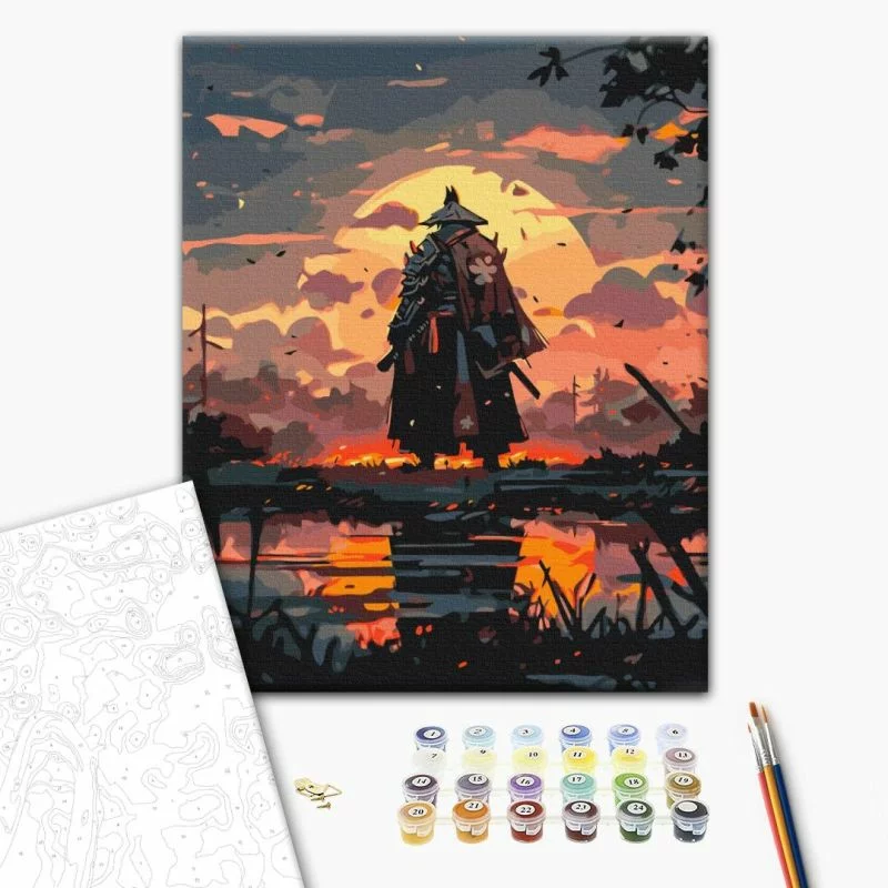 Obraz do samodzielnego malowania - Misja samuraja - obrazek 1