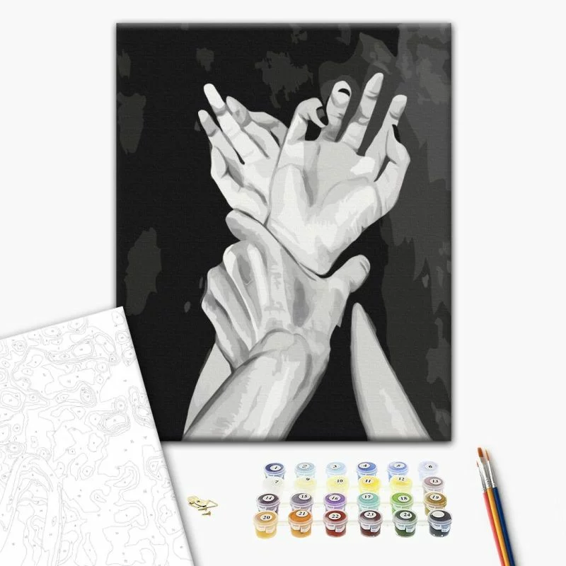 Obraz do samodzielnego malowania - Dłonie - obrazek 1