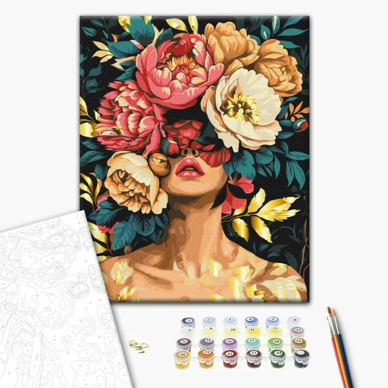 Obraz do samodzielnego malowania - Magia płatków - obrazek 1