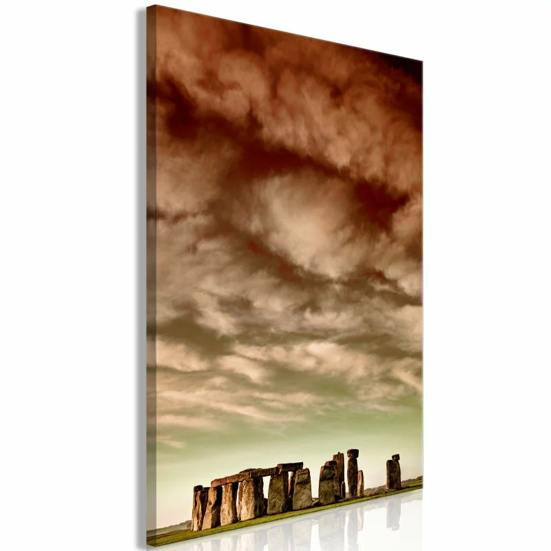 Obraz - Chmury nad Stonehenge (1-częściowy) pionowy - obrazek 1