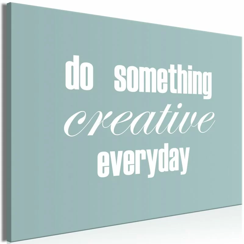 Obraz - Do Something Creative Everyday (1-częściowy) szeroki - obrazek 1