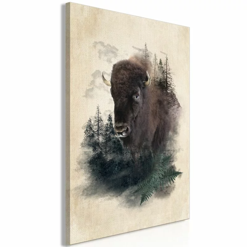 Obraz - Dostojny bizon (1-częściowy) pionowy - obrazek 1