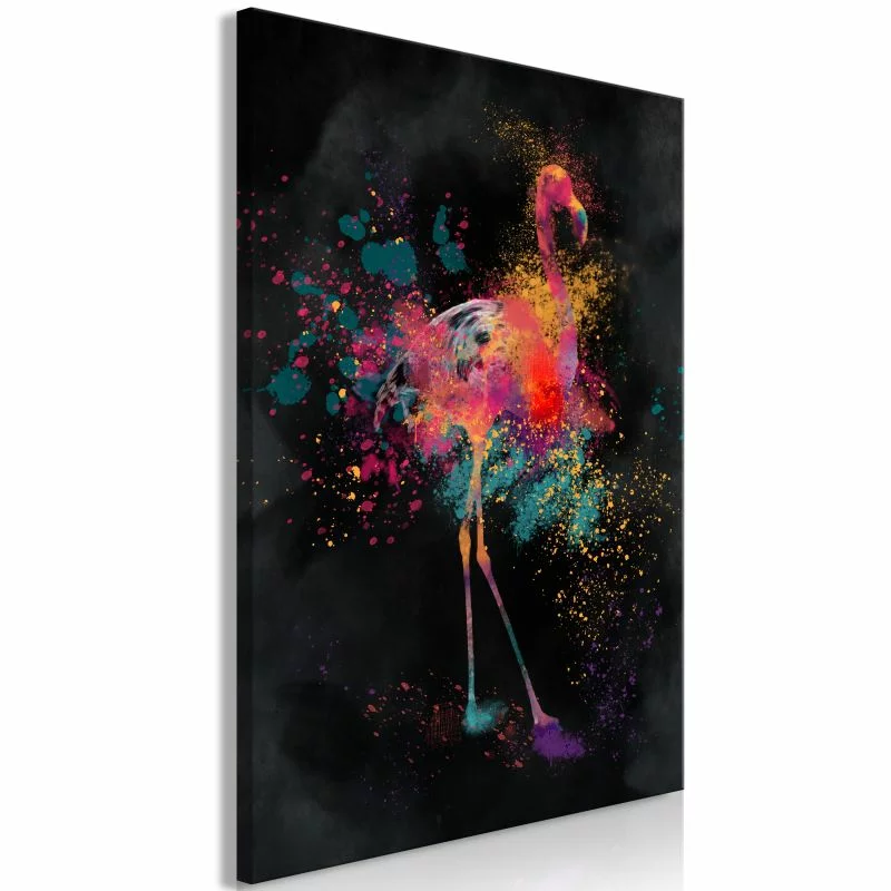 Obraz - Flamingowy kolor (1-częściowy) pionowy - obrazek 1