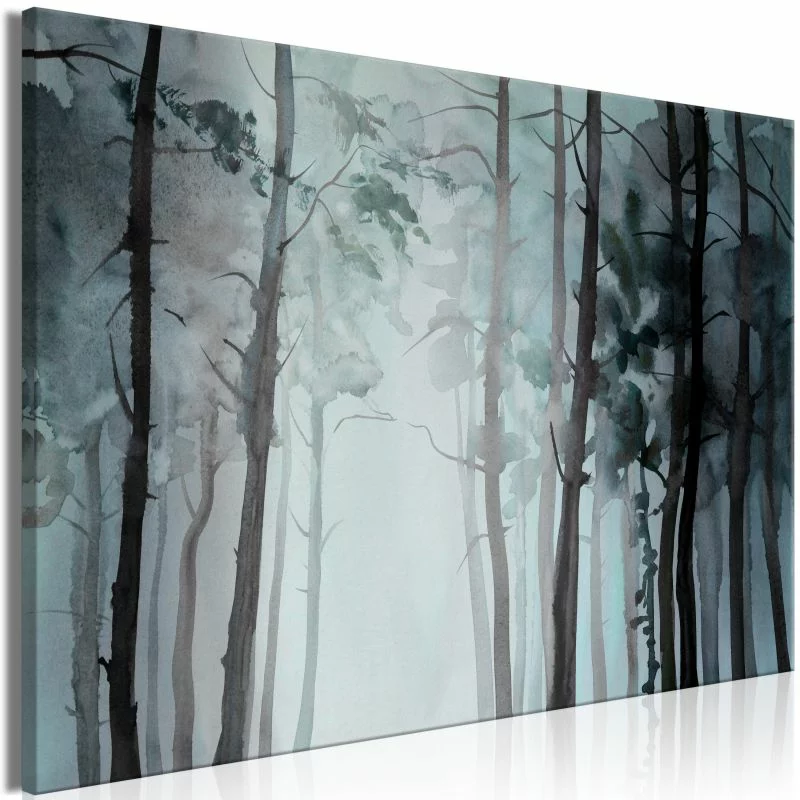 Obraz - Zamglony las (1-częściowy) szeroki - obrazek 1