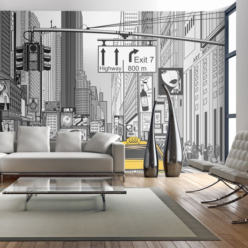 Fototapeta - Ż&oacute;łte taks&oacute;wki - Nowy Jork