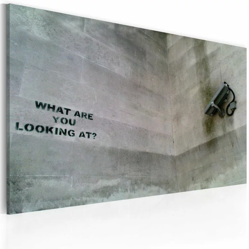 Obraz - Na co się patrzysz? (Banksy) - obrazek 1