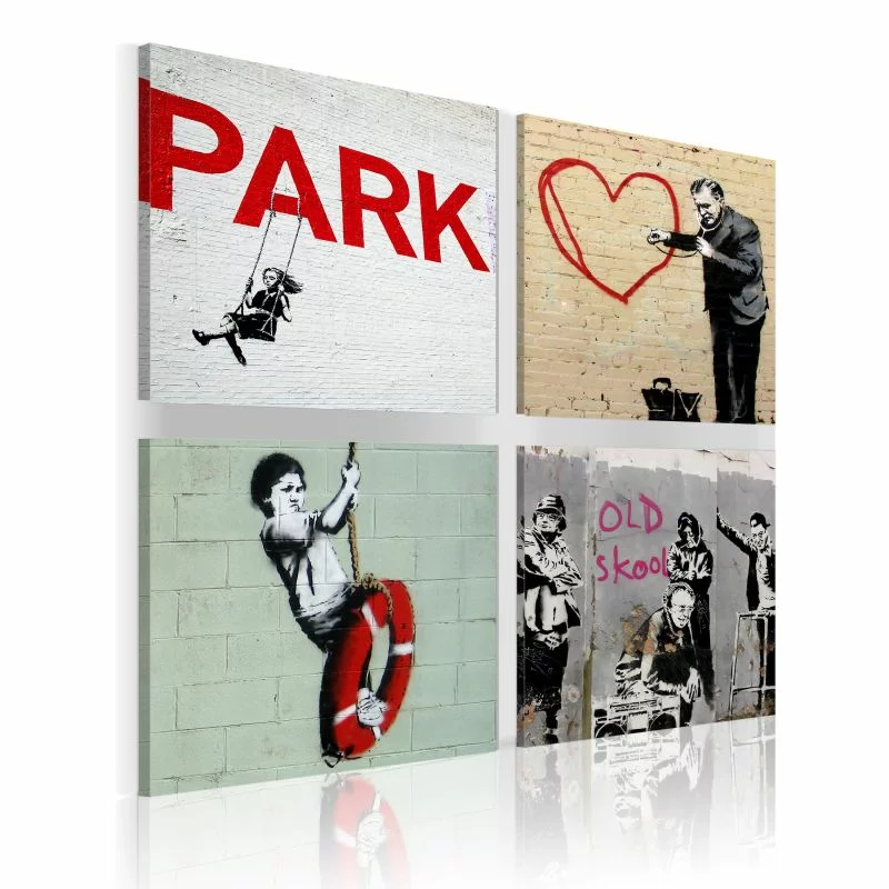 Obraz - Banksy - miejskie inspiracje - obrazek 1