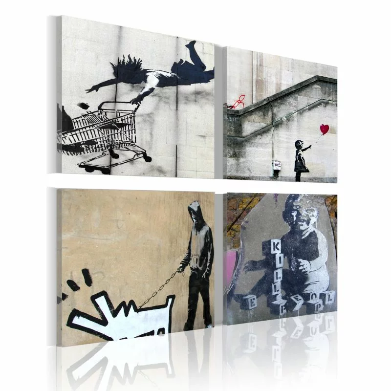 Obraz - Banksy - cztery twórcze pomysły