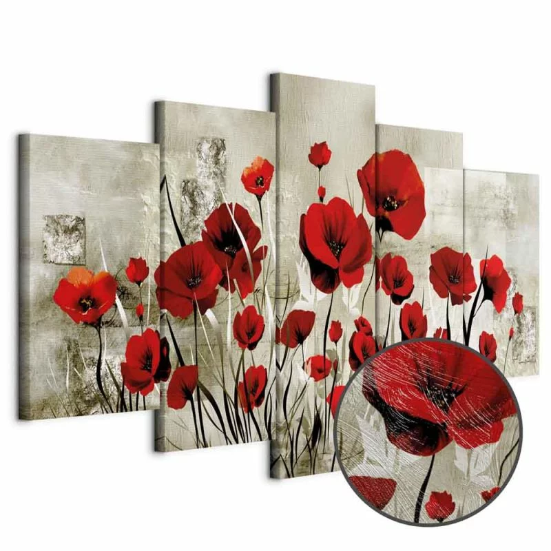 Obraz - Szkarłatne pole - obrazek 1