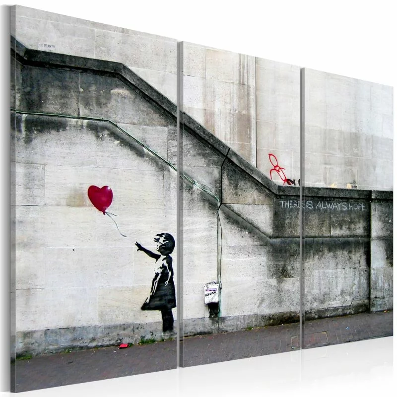Obraz - Girl With a Balloon by Banksy - obrazek 1